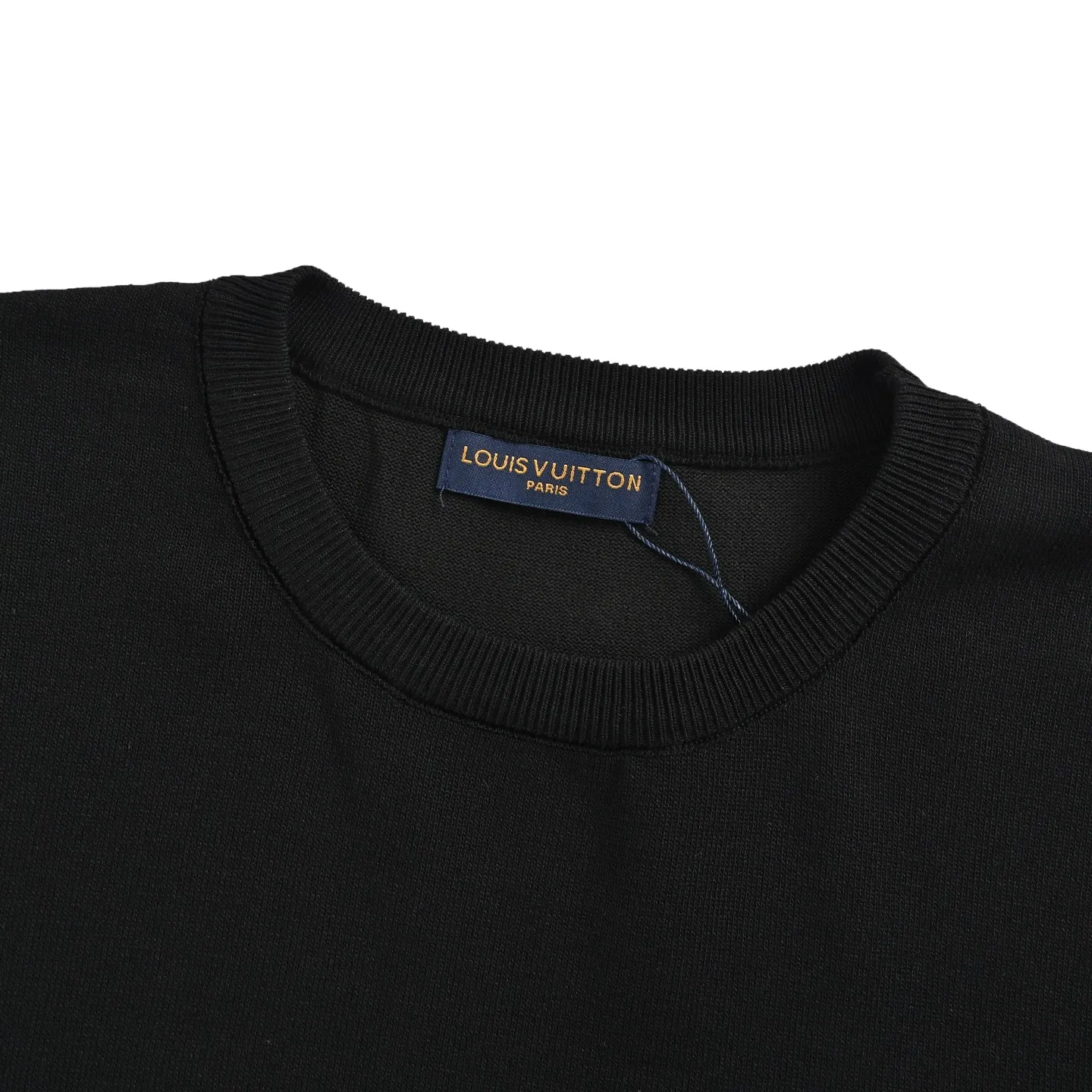 Louis Vuitton/Louis Vuitton cuff logo small letters jacquard knitted short sleeves